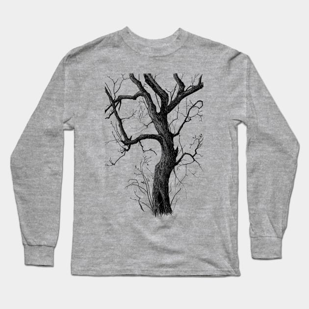 Old Tree Long Sleeve T-Shirt by Averinartprint